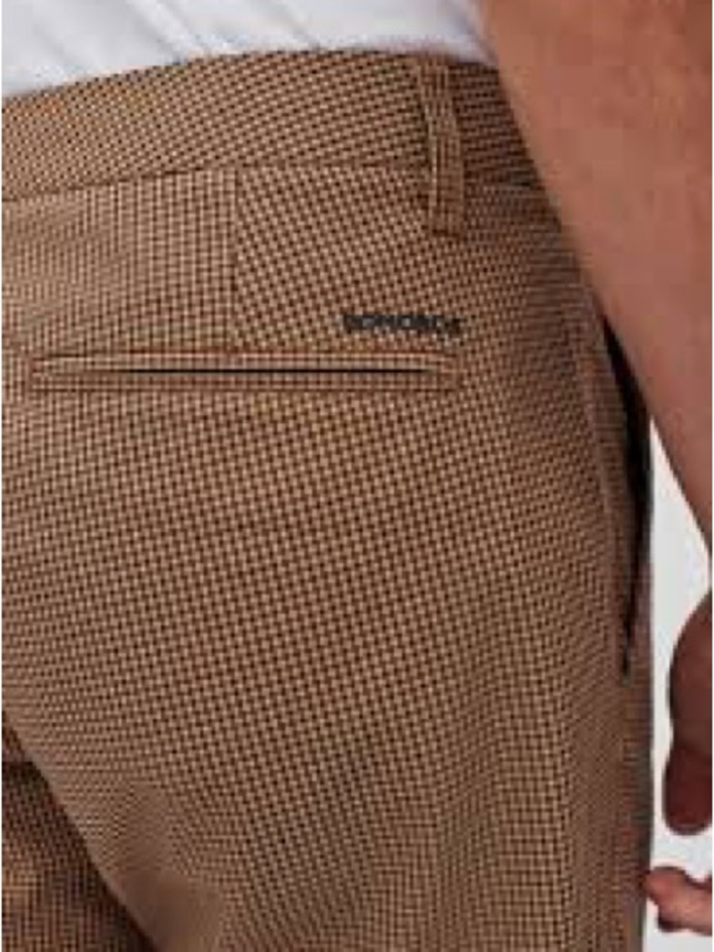 Bonobos Highland Golf Pants Tan Micro Check Men’s 32/32 Slim Like New